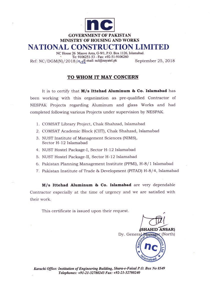 NESPAK Project Enlistment